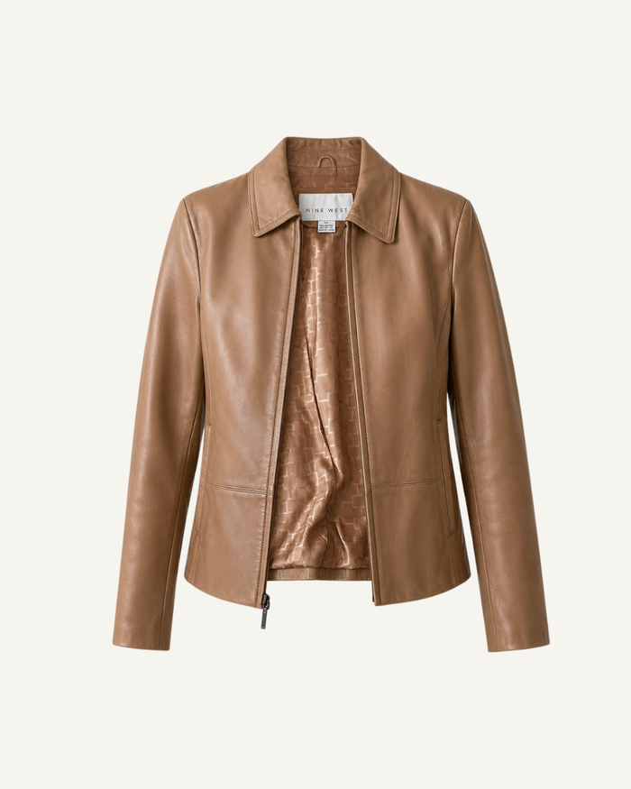 Vintage Tan Leather Jacket
