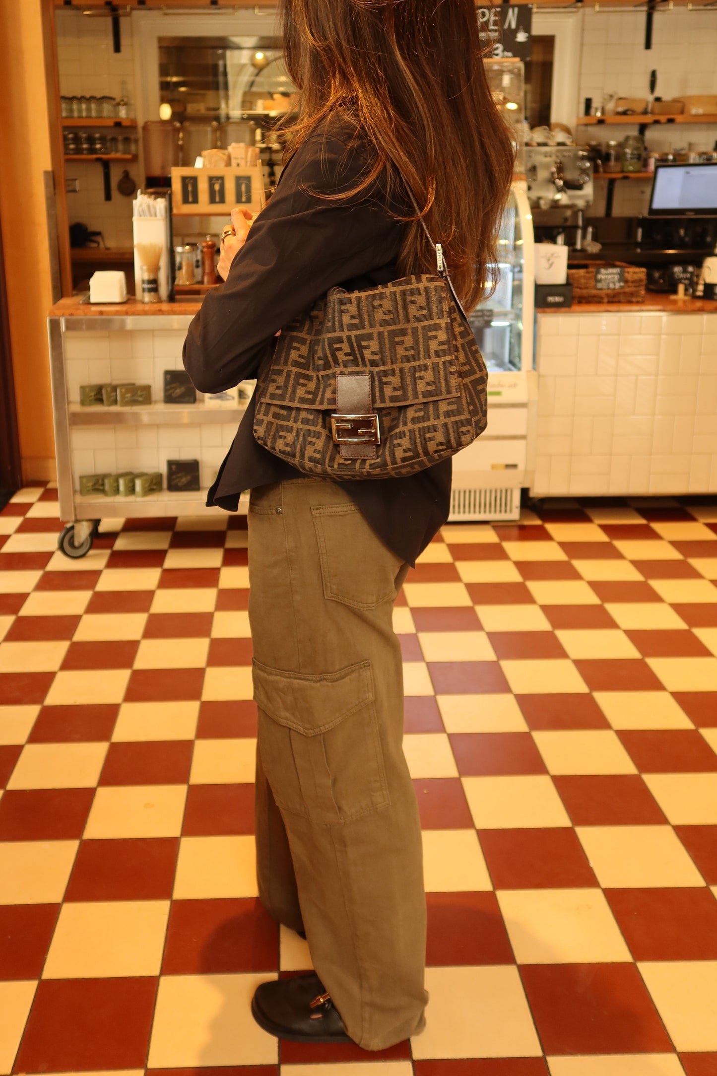 Fendi — Vintage Zucca FF Mamma Baguette