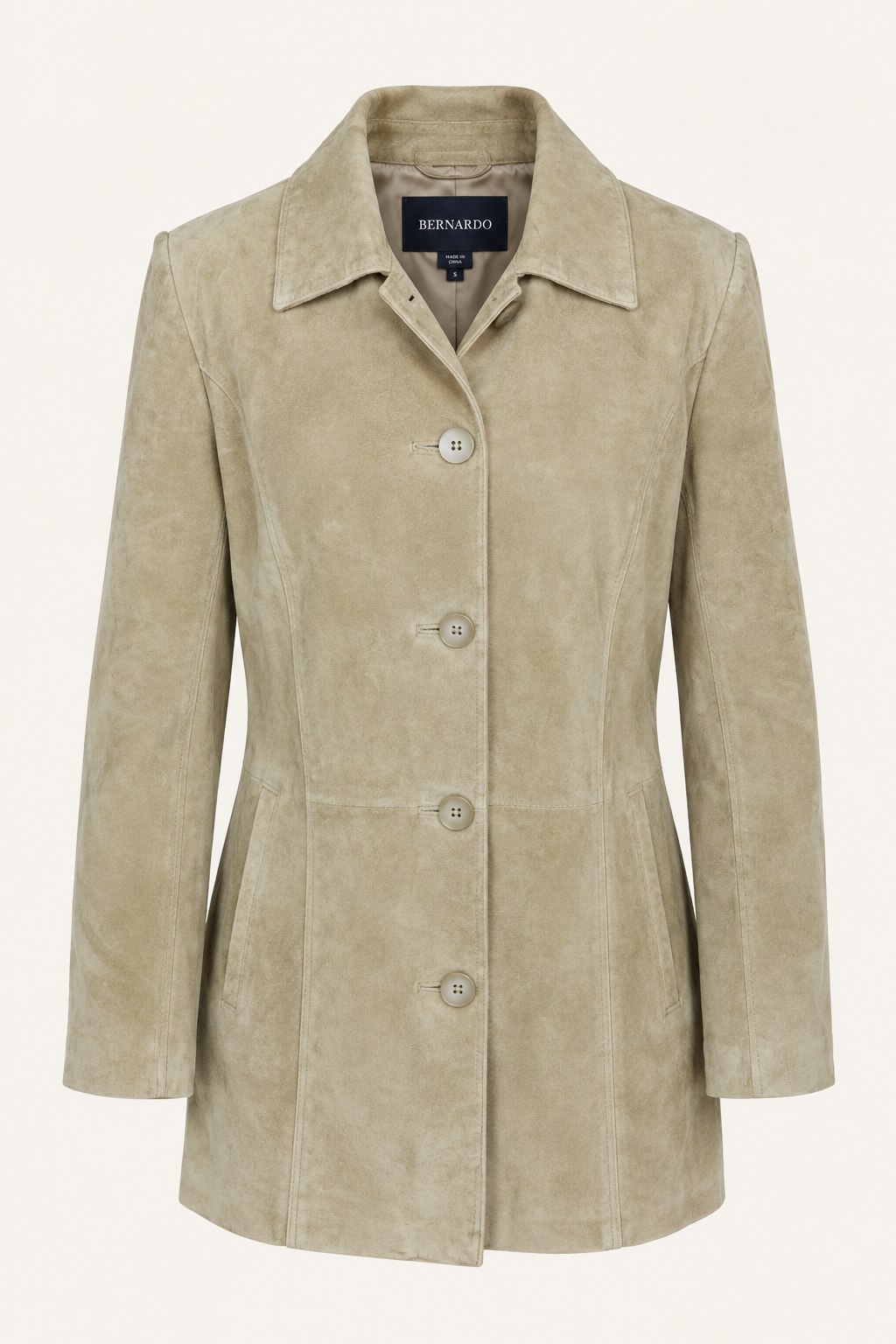 Vintage Suede Jacket, Patch Pockets