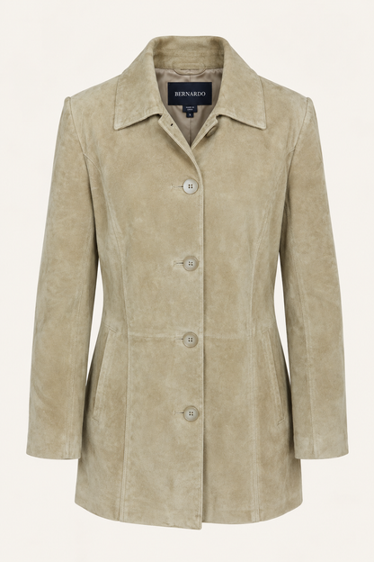 Vintage Suede Jacket, Patch Pockets