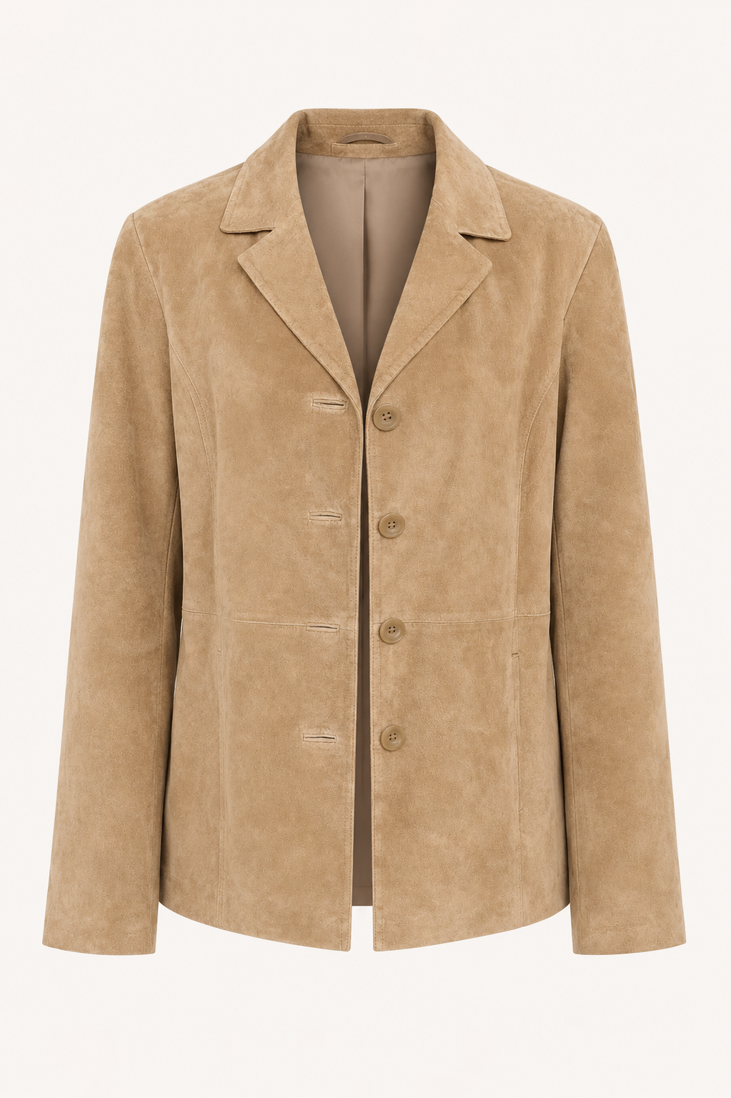 Vintage Tan Suede Longline Jacket