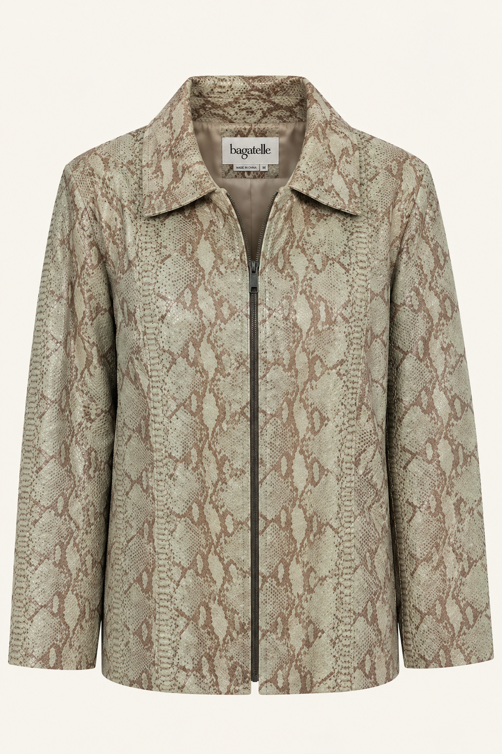 Vintage Snakeskin Leather Jacket