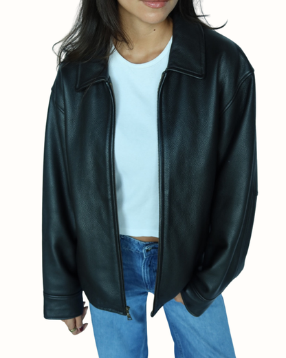 Vintage Oversized Leather Jacket