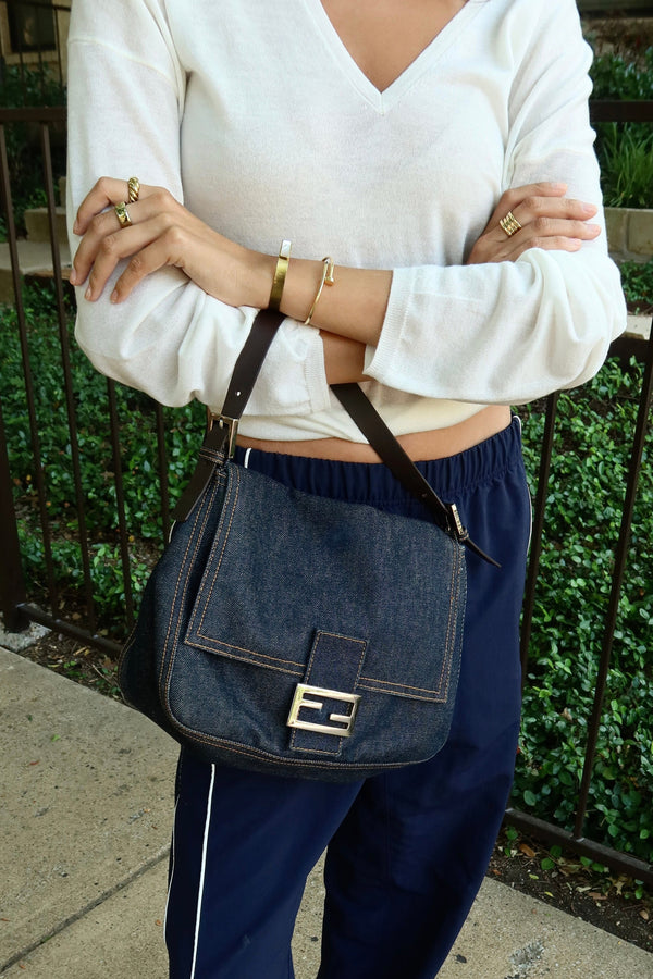 Fendi — Vintage Denim Mamma Baguette