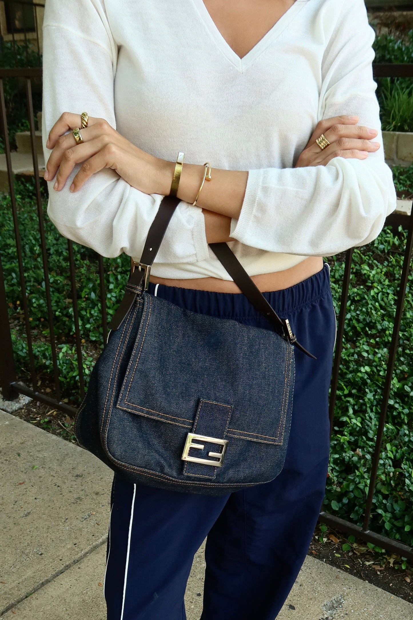 Fendi — Vintage Denim Mamma Baguette