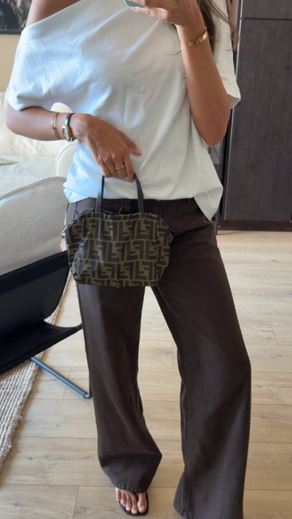 Fendi — Vintage Zucca FF Canvas Handbag
