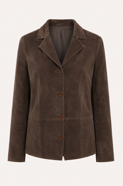 Vintage Brown Suede Blazer