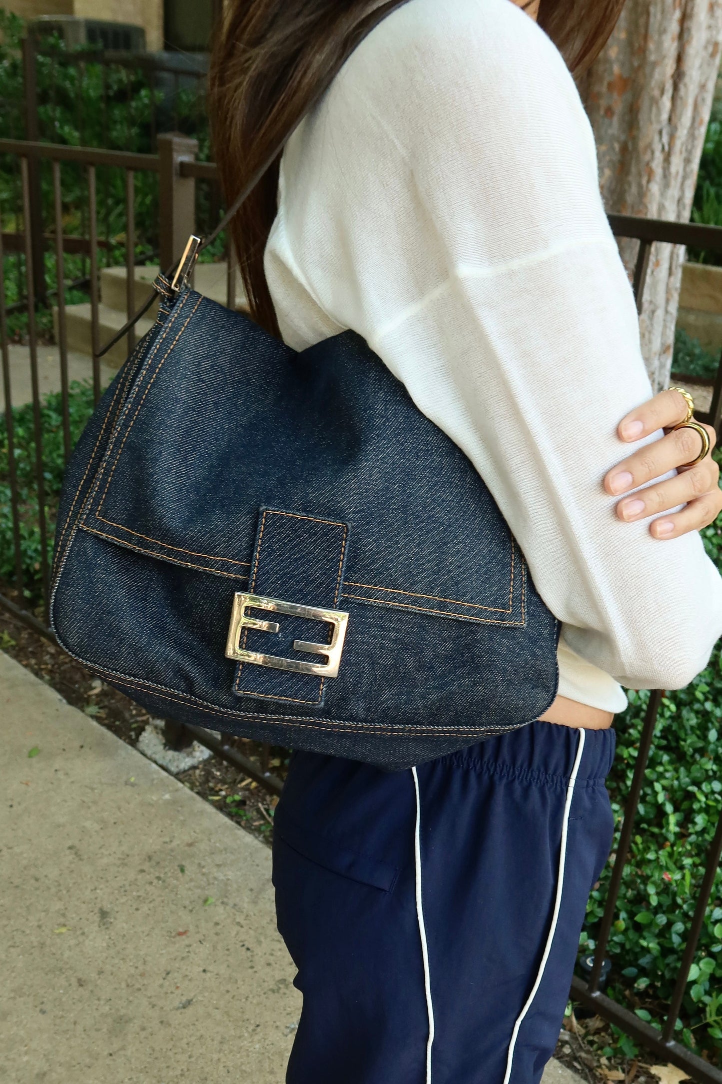 Fendi — Vintage Denim Mamma Baguette