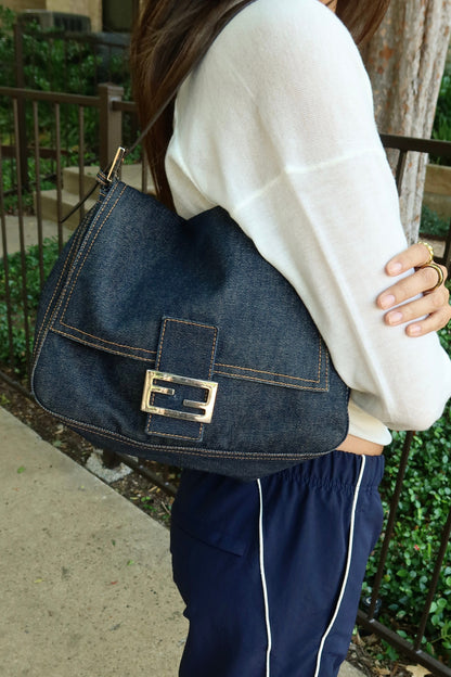 Fendi — Vintage Denim Mamma Baguette