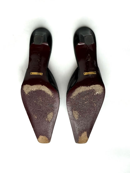 Dolce & Gabbana — Vintage Black Leather Brogue Mule