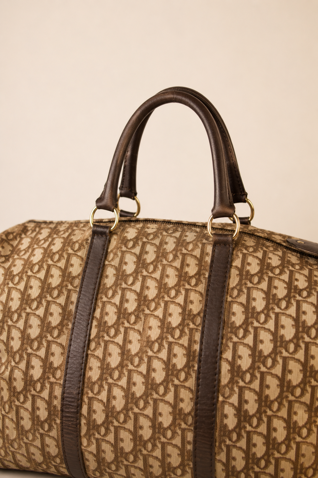 Christian Dior — Vintage Trotter Monogram Boston Bag